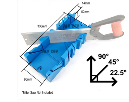 45° & 90° Hand Saw Angle Cutting Tool – Precision Miter Guide for Woodworking, Carpentry & Accurate Cuts