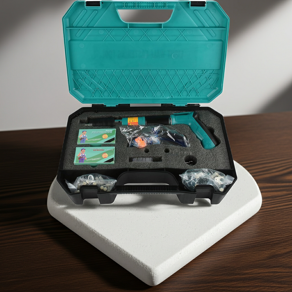 Heavy-Duty Nail Gun Kit – Manual Concrete Steel Nailing Tool with Accessories