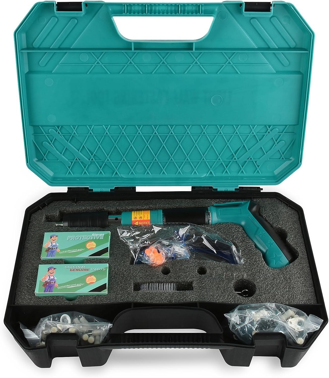 Heavy-Duty Nail Gun Kit – Manual Concrete Steel Nailing Tool with Accessories