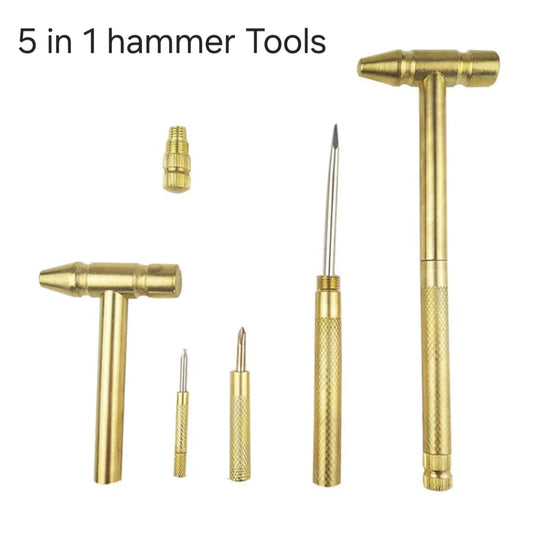 5 in 1 Multi Hammer Tool – Heavy Duty Compact Hammer with Screwdriver, Pliers & Emergency Tools